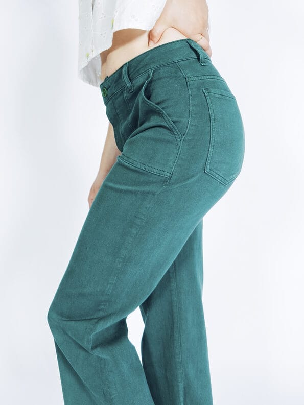Mademoiselle YéYé Jeanshose mit verkürztem Bein aus Bio-Baumwolle Riesige Rabatte