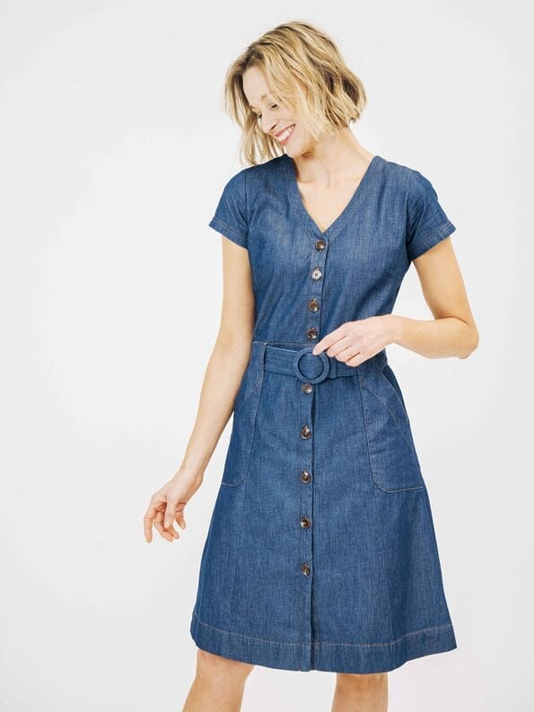 Mademoiselle YéYé Jeanskleid aus Bio-Baumwolle Clearance-Verkauf