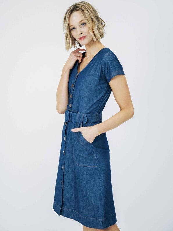 Mademoiselle YéYé Jeanskleid aus Bio-Baumwolle Clearance-Verkauf