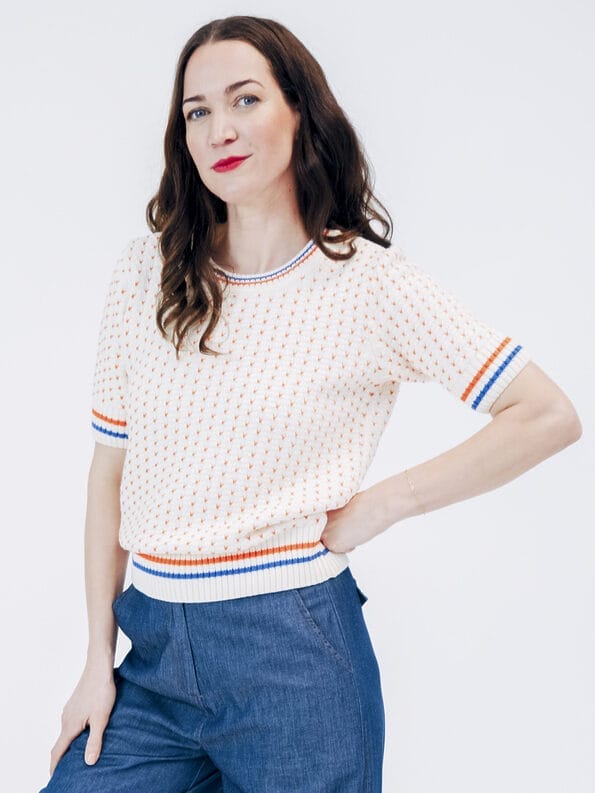 Mademoiselle YéYé Stricktop aus Bio-Baumwolle Im Verkauf