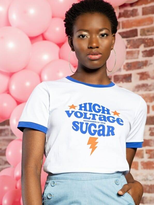 Mademoiselle YéYé High Voltage Sugar T-Shirt Günstiger Verkauf