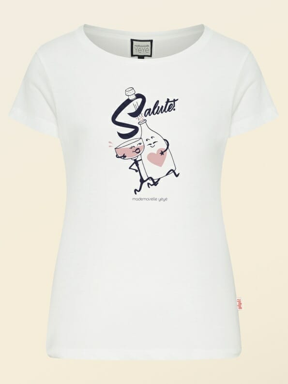 Mademoiselle YéYé Salute! GOTS T-Shirt Kostenloser Versand