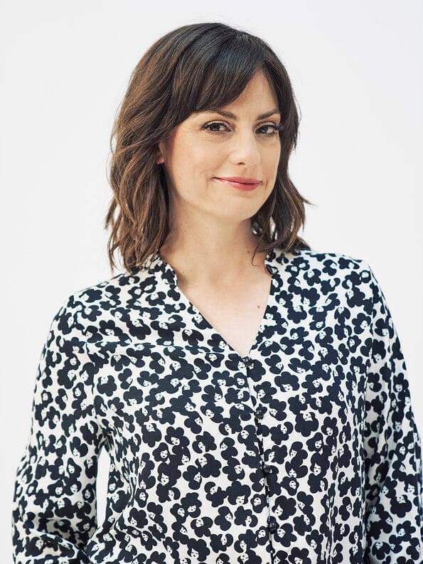 Mademoiselle YéYé Crepe Bluse mit Ballonärmeln aus Ecovero by Lenzing Sonderangebot