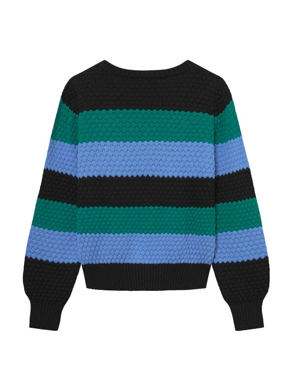 Mademoiselle YéYé Strick Pullover mit Bubble-Muster aus Bio-Baumwolle Günstig kaufen