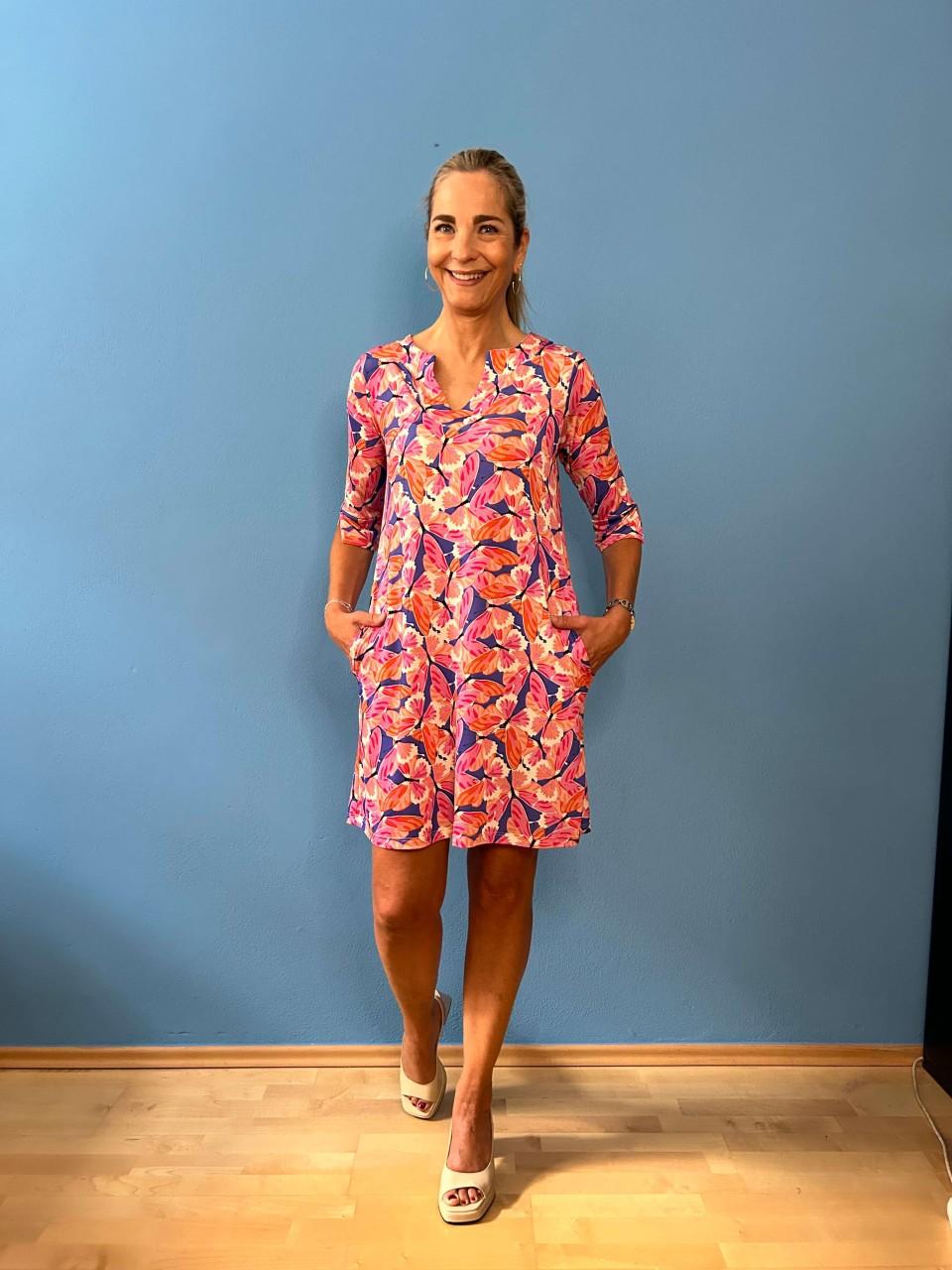 Marivie Happy swearly fuchsia Dress Letzte 3 Tage