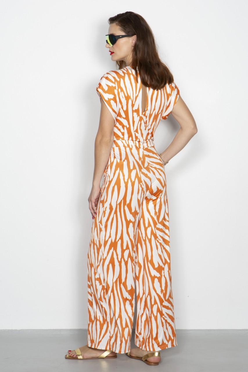 Marivie Jump Relax abstract tiger rost Dress Vierteljährliche Förderung