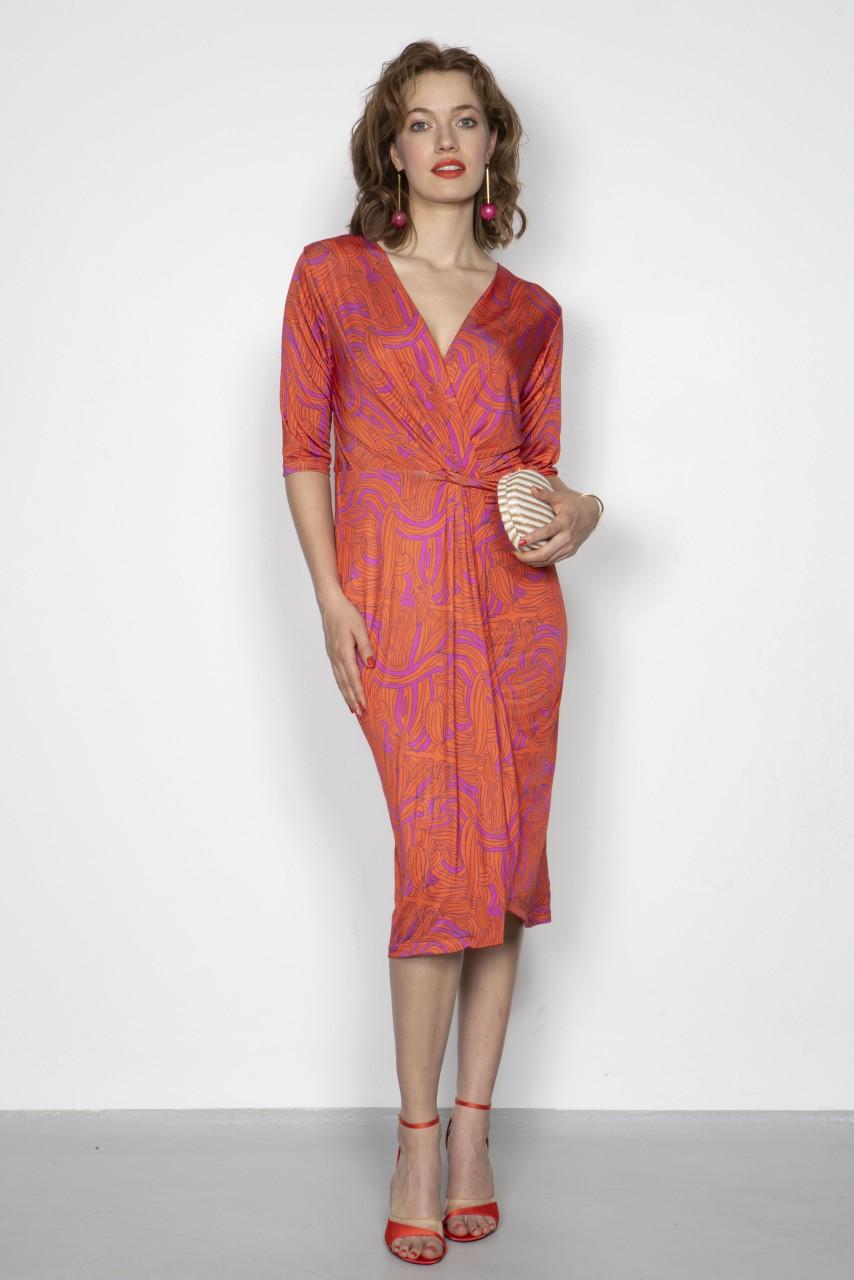Marivie All eyes on me swearly orange Dress Clearance-Verkauf