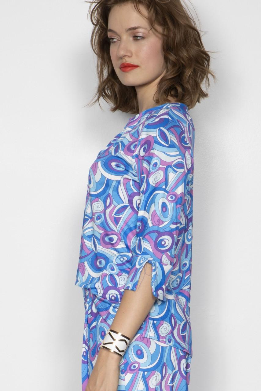 Marivie Top - Honey pucci blue/magenta Top Online