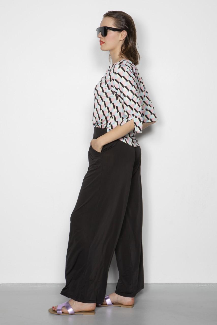 Marivie Top - Honey triangle black Top Outlet