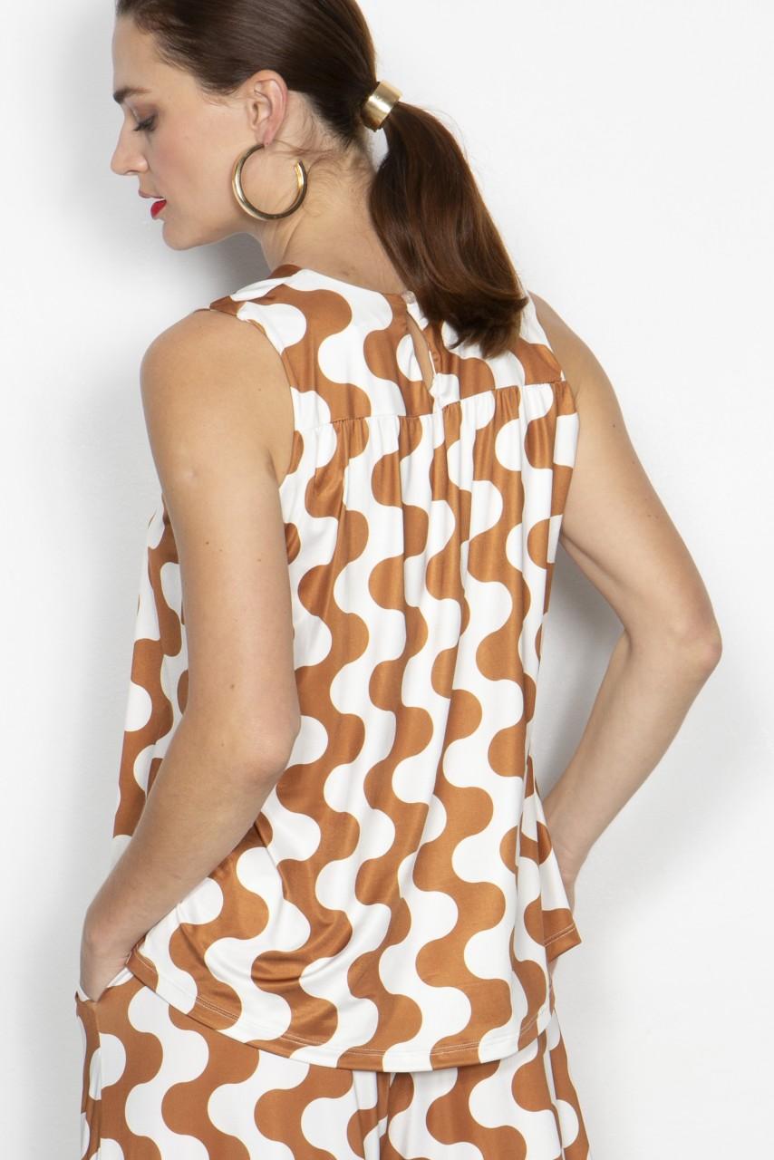 Marivie Superduper waves creme/brown Oberteil Fabrikverkauf