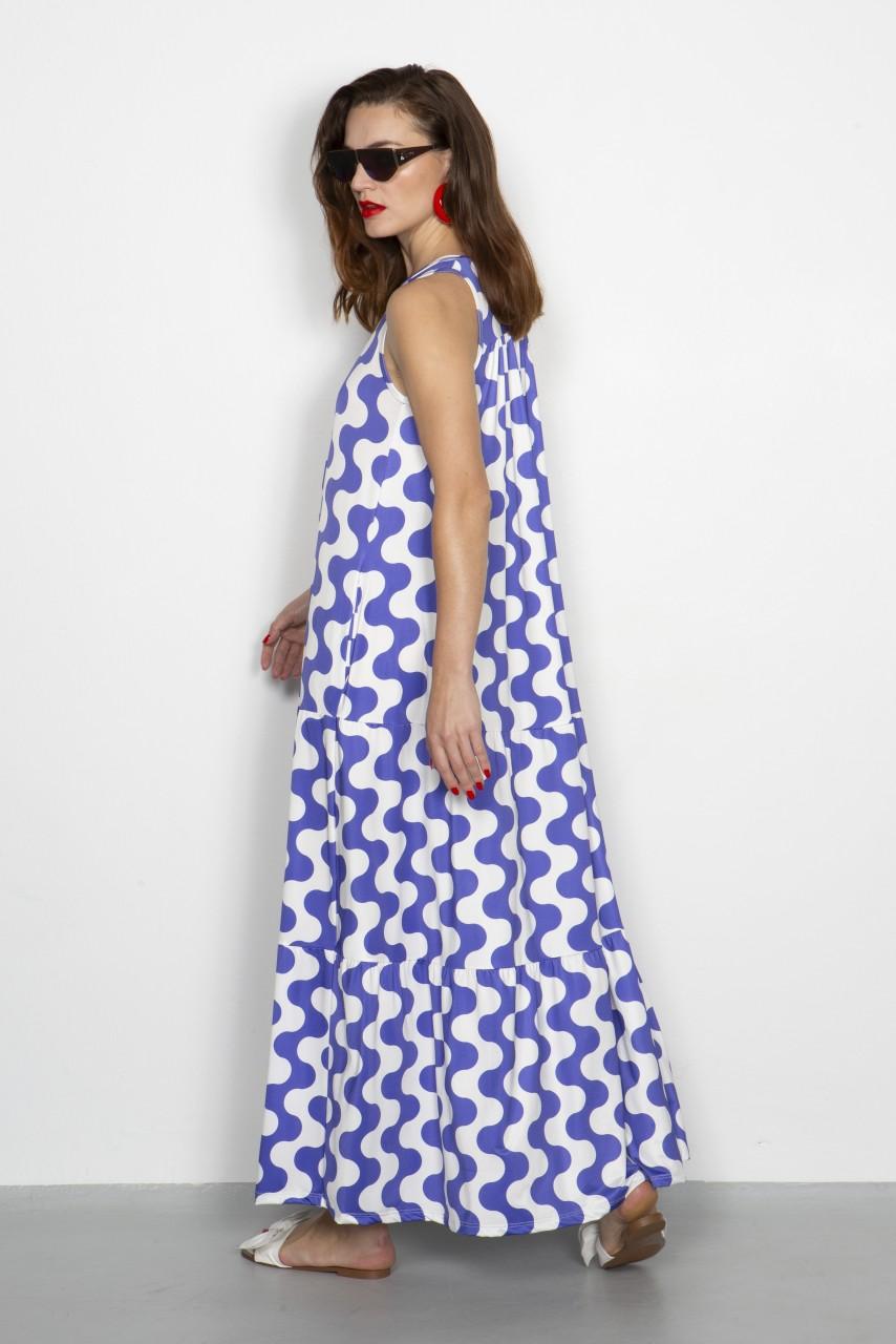 Marivie Darling waves creme/violet Dress Begrenztes Angebot