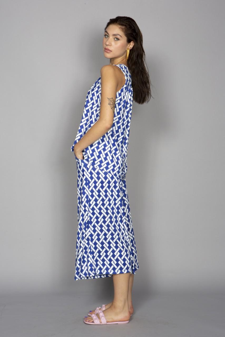 Marivie Culotte geometric lines blue Culotte Valentinstagsangebot