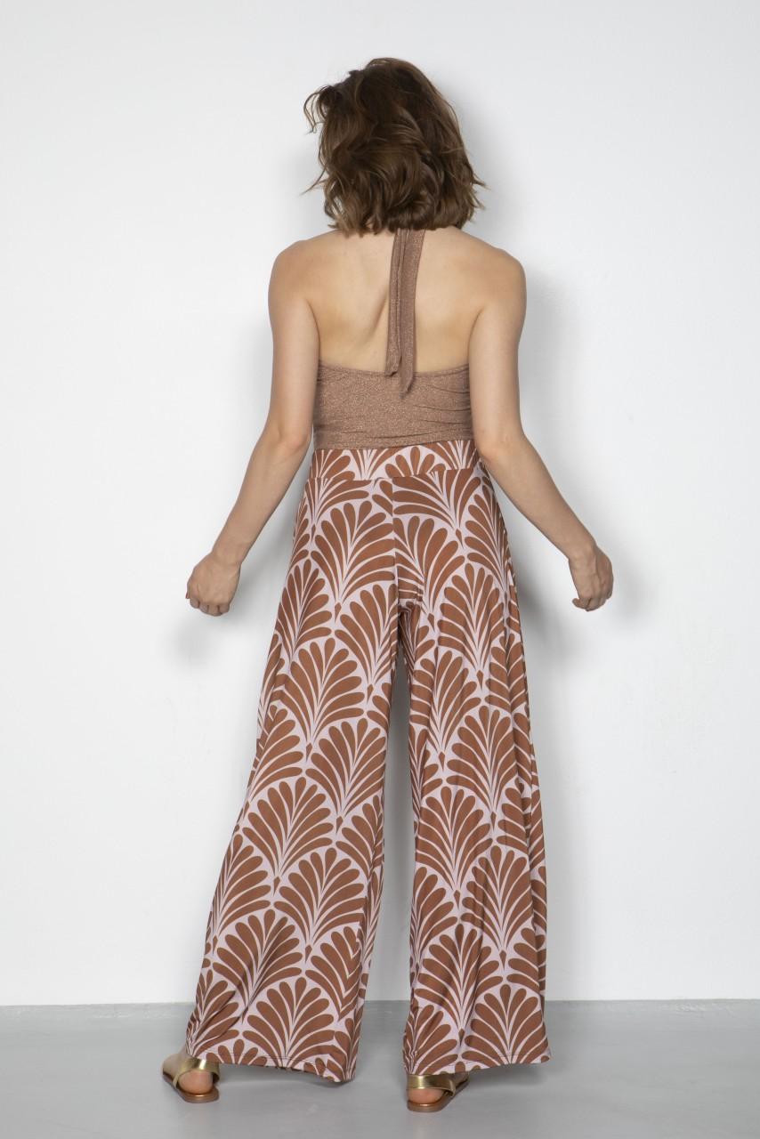 Marivie Easy going art deco brown Hose Neueste Mode
