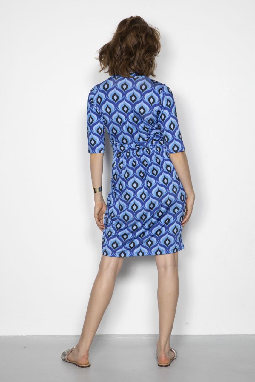 Marivie Surprise peacock feather blue Dress Sonderangebote
