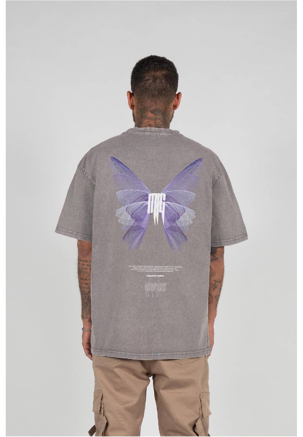 MJ Gonzales METAMORPHOSE V.2 Acid Washed Heavy Oversized Tee Online Outlet