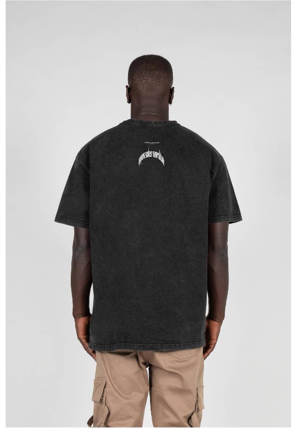 MJ Gonzales HIGHER THAN HEAVEN V.1 Acid Washed Heavy Oversize Tee