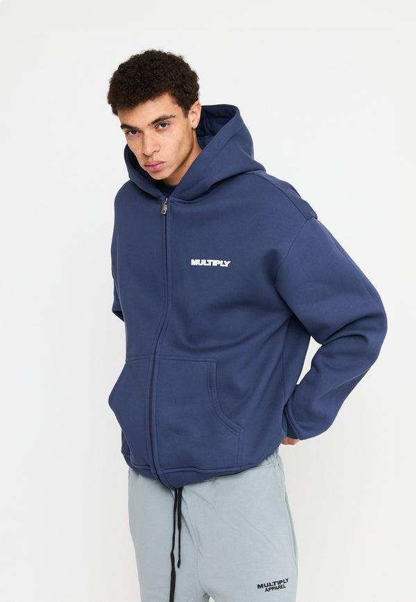 Multiply Spparel Oversize Zip Hoodie MULTIPLY Night Shadow Letzter Tag