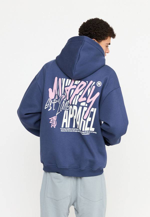 Multiply Spparel Oversize Zip Hoodie BETRAYAL Night Shadow Zeitbegrenzte Promotion