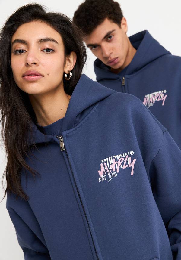 Multiply Spparel Oversize Zip Hoodie BETRAYAL Night Shadow Zeitbegrenzte Promotion