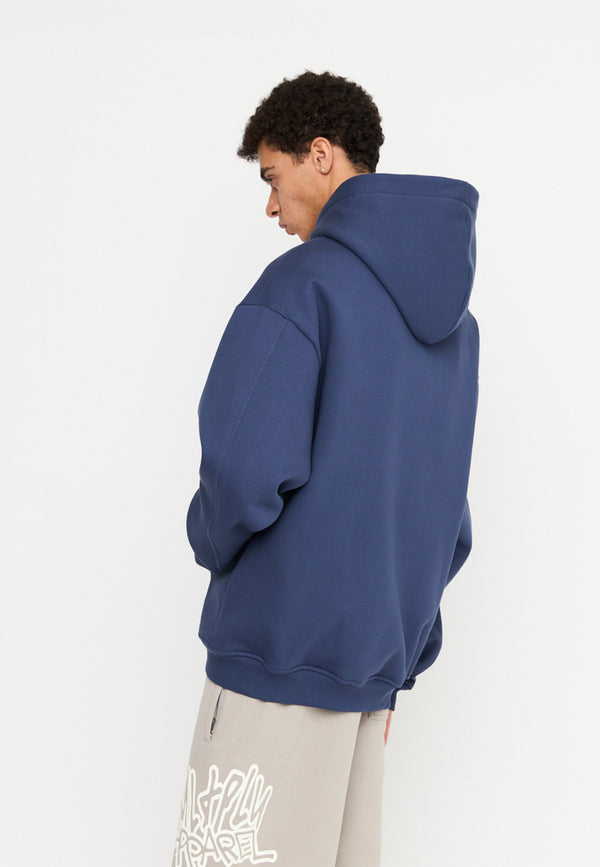Multiply Spparel Oversize Zip Hoodie STRESS Night Shadow Bis zu 60% Rabatt