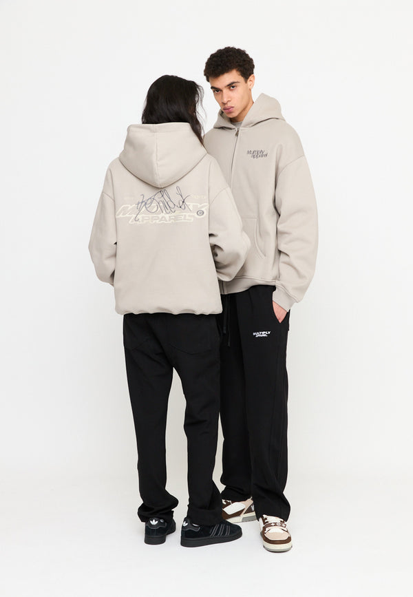 Multiply Spparel Oversize Zip Hoodie FRIENDLESS String Speichern exportieren