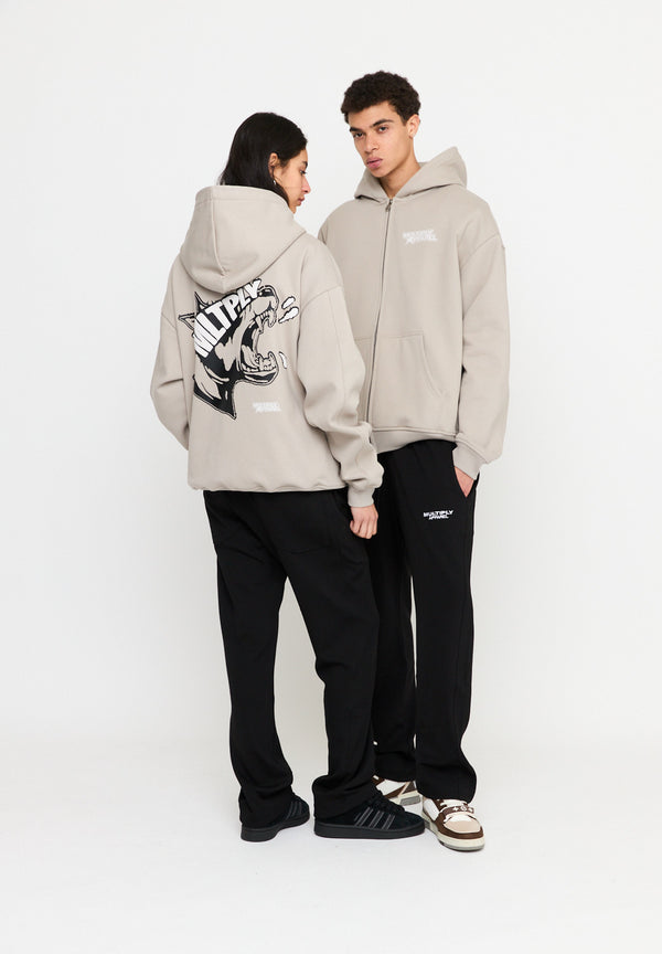 Multiply Spparel Oversize Zip Hoodie MISSING String Black Friday Preise