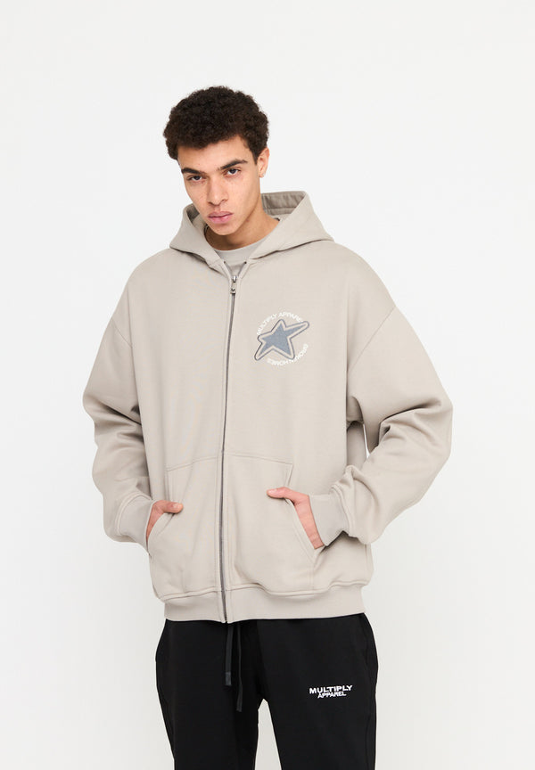 Multiply Spparel Oversize Zip Hoodie EMOTIONS String Im Verkauf