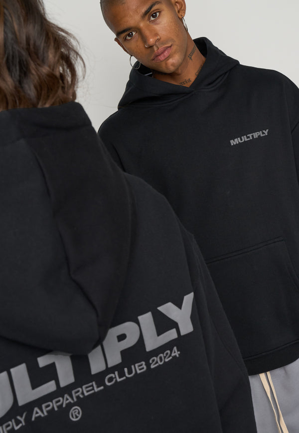 Multiply Spparel Oversize Hoodie MULTIPLY 2 Black Rabatte dieses Monats