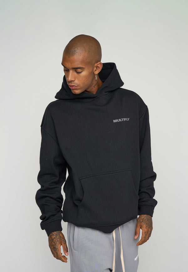 Multiply Spparel Oversize Hoodie MULTIPLY 2 Black Rabatte dieses Monats