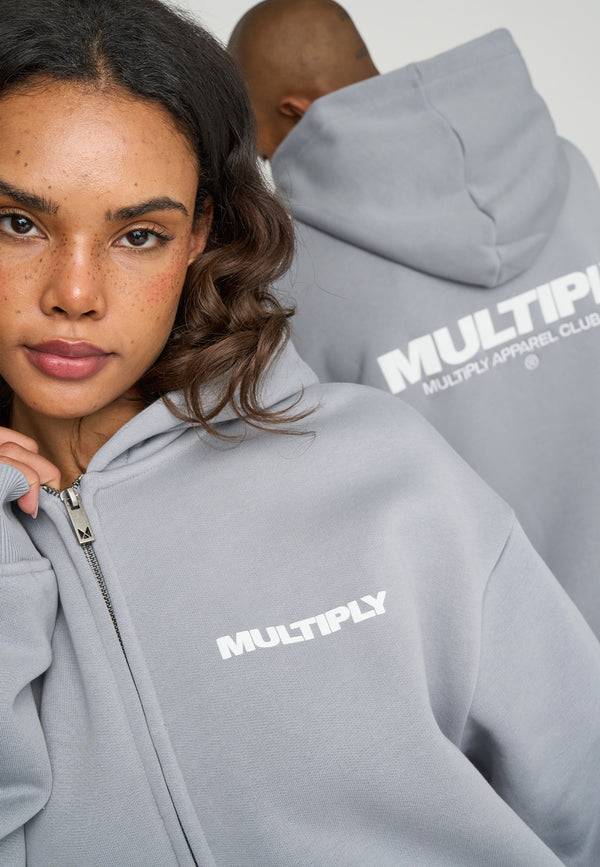 Multiply Spparel Oversize Zip Hoodie MULTIPLY Ultimate Grey Outlet