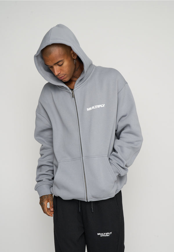 Multiply Spparel Oversize Zip Hoodie MULTIPLY Ultimate Grey Outlet
