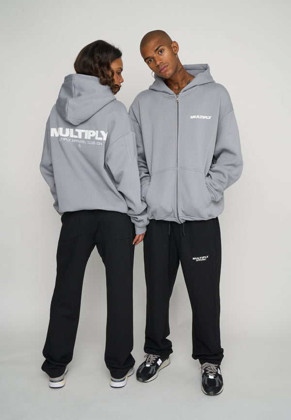 Multiply Spparel Oversize Zip Hoodie MULTIPLY Ultimate Grey Outlet