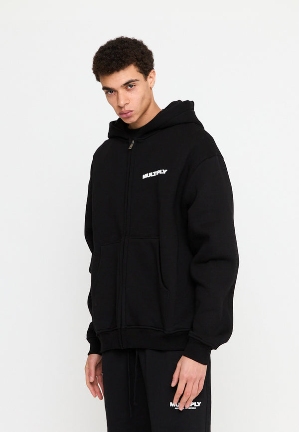 Multiply Spparel Oversize Zip Hoodie MULTIPLY Black Verkauf