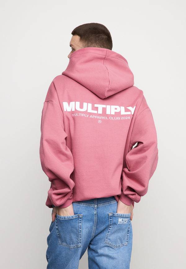 Multiply Spparel Oversize Hoodie MULTIPLY Rose Wine Blitzverkäufe