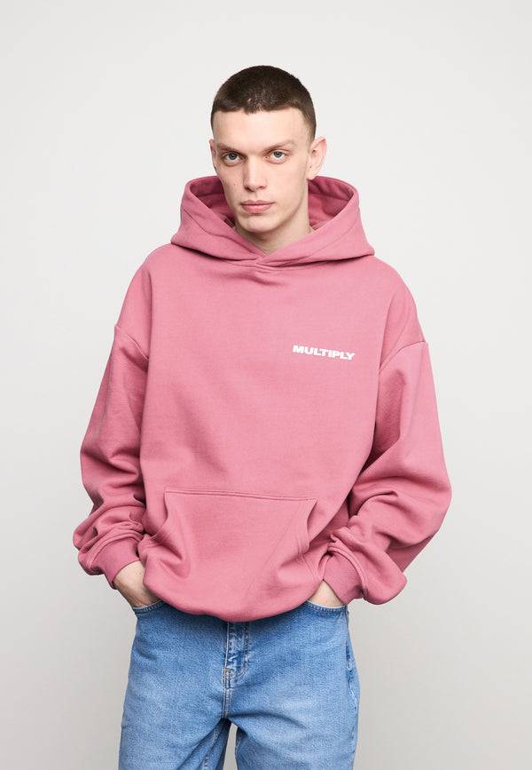 Multiply Spparel Oversize Hoodie MULTIPLY Rose Wine Blitzverkäufe