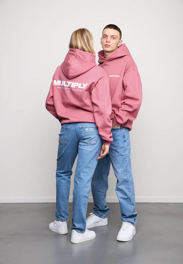 Multiply Spparel Oversize Hoodie MULTIPLY Rose Wine Blitzverkäufe