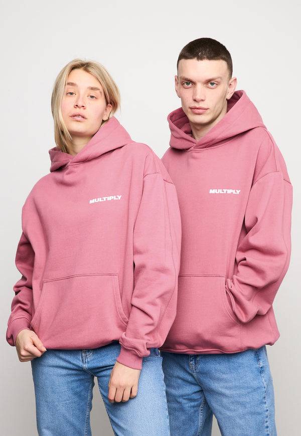 Multiply Spparel Oversize Hoodie MULTIPLY Rose Wine Blitzverkäufe