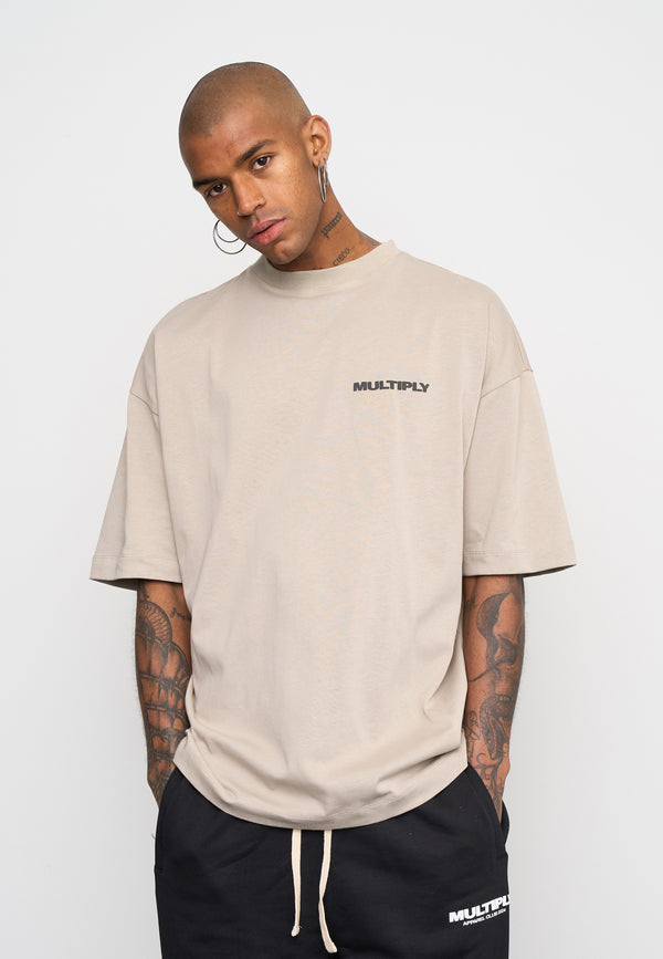 Multiply Spparel Oversize T-Shirt MULTIPLY Vintage Khaki Kostenloser Versand