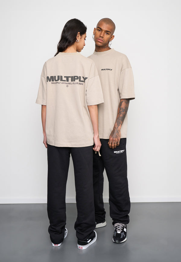 Multiply Spparel Oversize T-Shirt MULTIPLY Vintage Khaki Kostenloser Versand