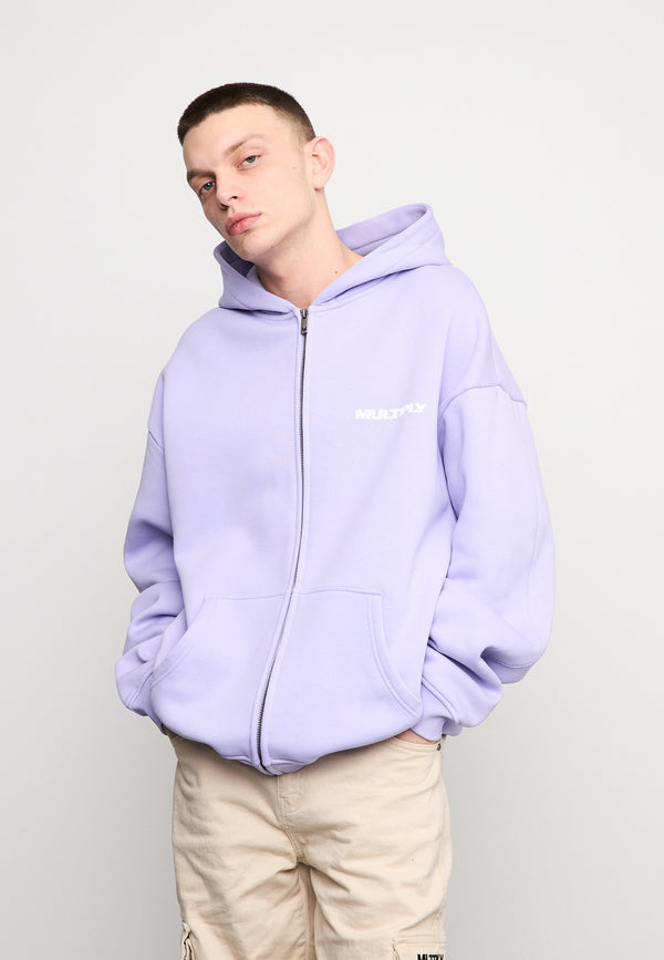 Multiply Spparel Oversize Zip Hoodie MULTIPLY Lavender Limitierter Zeitrabatt