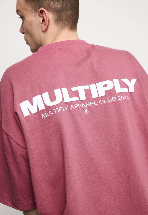 Multiply Spparel Oversize T-Shirt MULTIPLY Rose Wine Fabrik Onlineshop