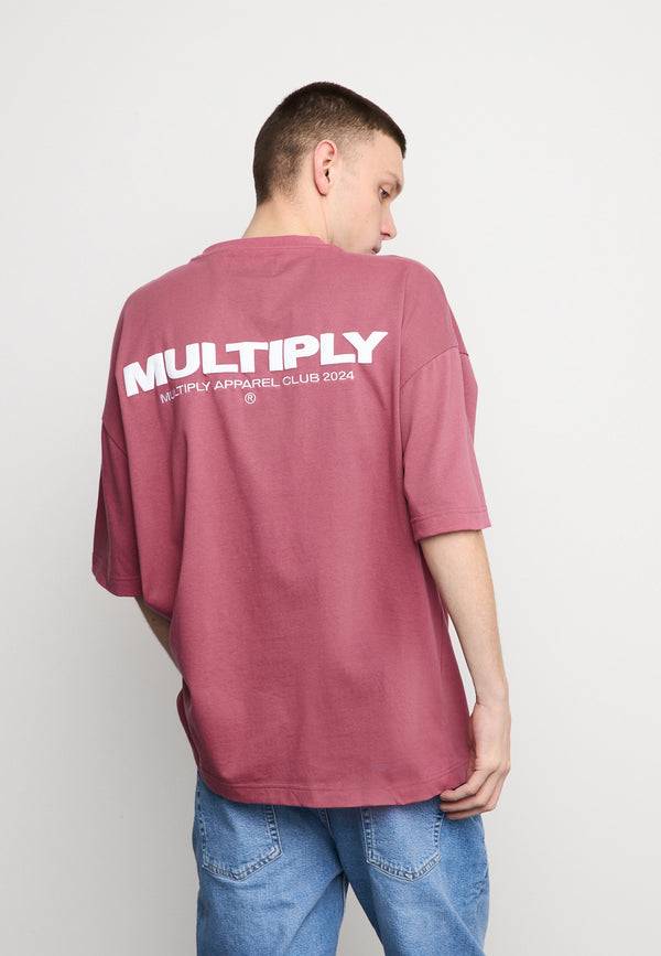 Multiply Spparel Oversize T-Shirt MULTIPLY Rose Wine Fabrik Onlineshop