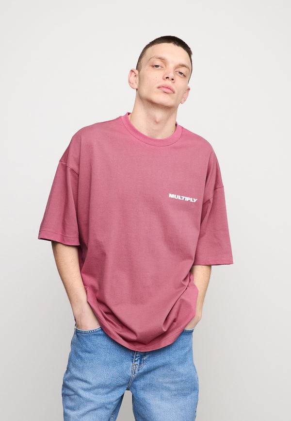 Multiply Spparel Oversize T-Shirt MULTIPLY Rose Wine Fabrik Onlineshop