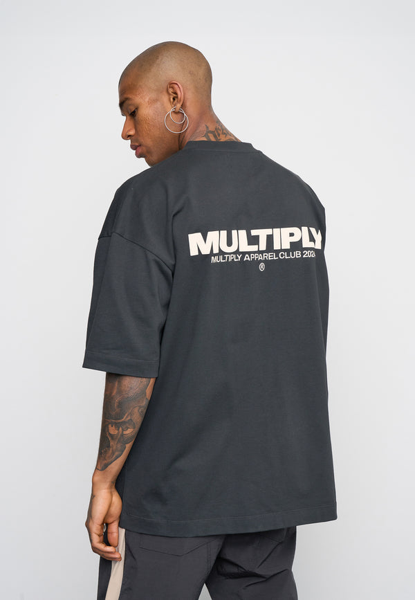Multiply Spparel Oversize T-Shirt MULTIPLY Black Soda Washed Fabrikpreis