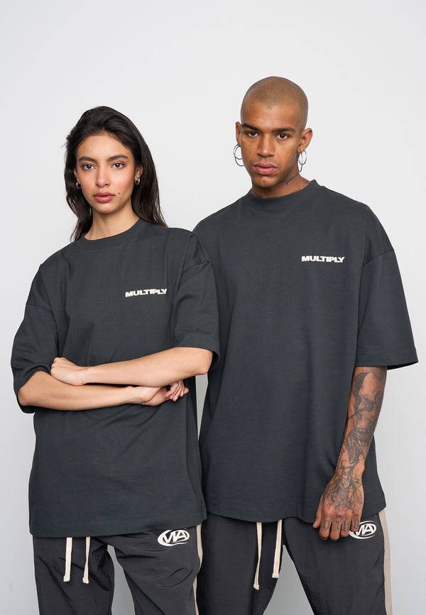 Multiply Spparel Oversize T-Shirt MULTIPLY Black Soda Washed Fabrikpreis