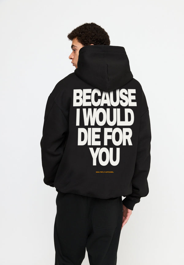 Multiply Spparel Oversize Hoodie DIE FOR YOU Black Günstig kaufen