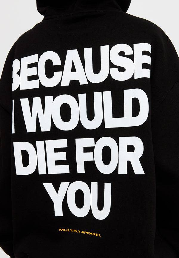 Multiply Spparel Oversize Hoodie DIE FOR YOU Black Günstig kaufen