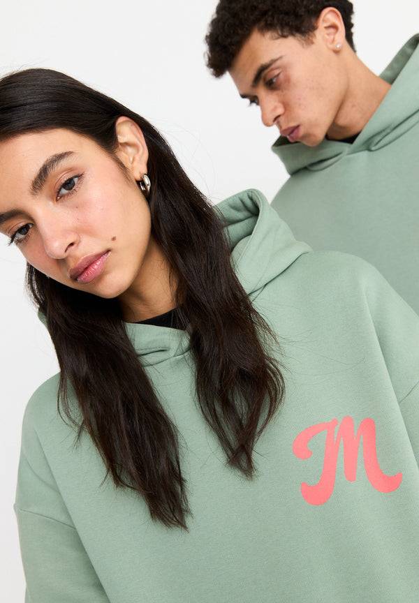 Multiply Spparel Oversize Hoodie M FLORAL Liiy Pad Soda Washed Versandkostenfrei