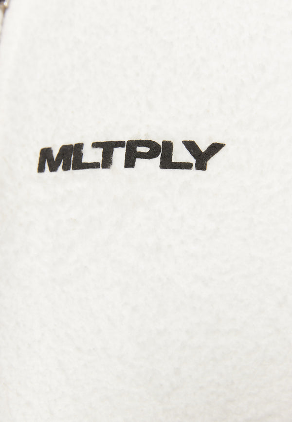 Multiply Spparel Oversize Zip Hoodie BRUSHED Off White Flash Sale