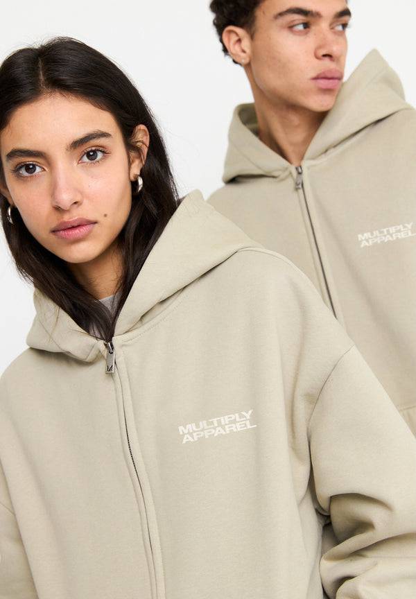 Multiply Spparel Oversize Zip Hoodie DIE FOR YOU Cement Online Shopping
